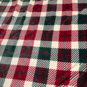 Plaid Red and Green Blanket